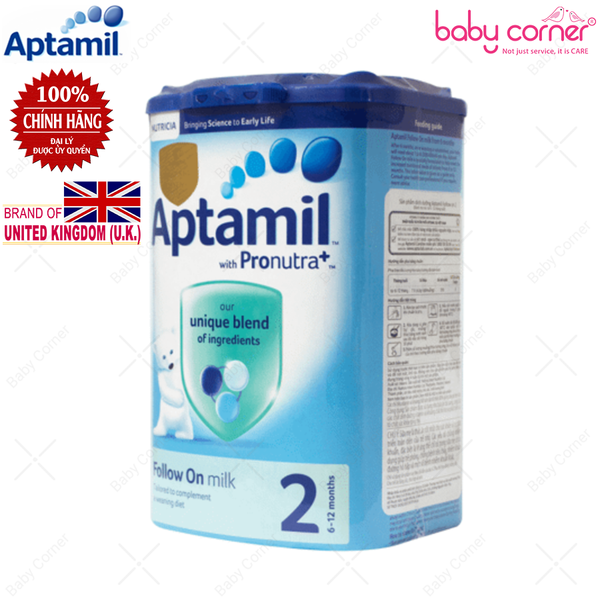  Sữa Aptamil 2 Follow up cho trẻ từ 6-12 tháng (Hộp 900g) 