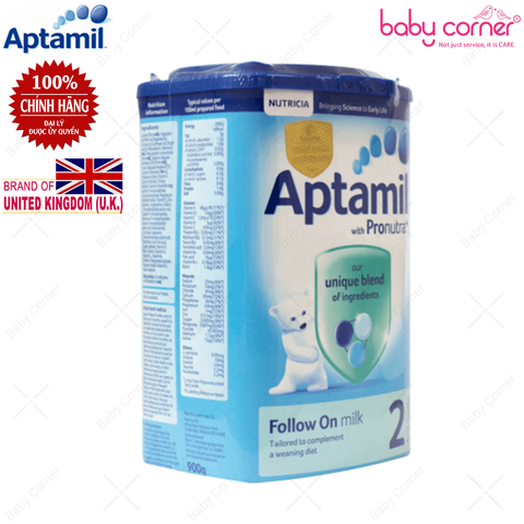  Sữa Aptamil 2 Follow up cho trẻ từ 6-12 tháng (Hộp 900g) 