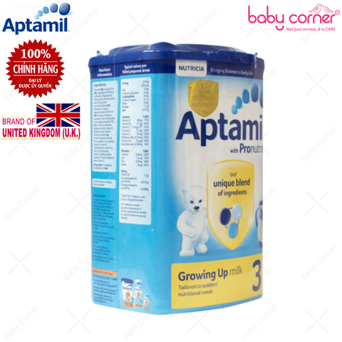  Sữa Bột Aptamil Pronutra Số 3 cho trẻ từ 1-2 tuổi (Hộp 900g) 