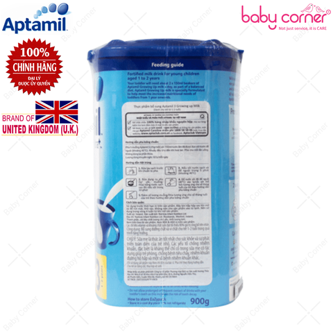 Sữa Bột Aptamil Pronutra Số 3 cho trẻ từ 1-2 tuổi (Hộp 900g) 