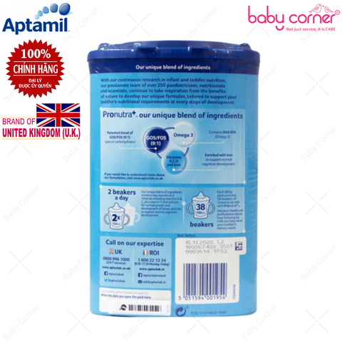  Sữa Bột Aptamil Số 4, 900g, cho trẻ từ 2-3 tuổi 