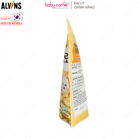  Bánh Gạo Ăn Dặm Hữu Cơ Cho Bé Vị Bí Ngô ALVINS, 25G 