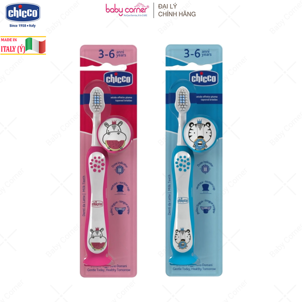  Bàn Chải Đánh Răng CHICCO, Cho Bé Từ 3-6 Tuổi 