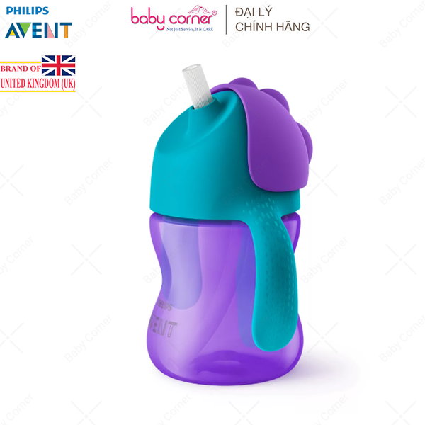  Bình Tập Uống Có Ống Hút Philips Avent, Cho Bé Từ 9M, 200ML 