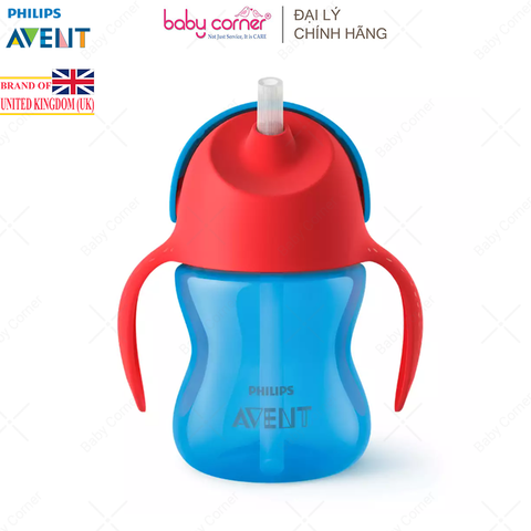  Bình Tập Uống Có Ống Hút Philips Avent, Cho Bé Từ 9M, 200ML 