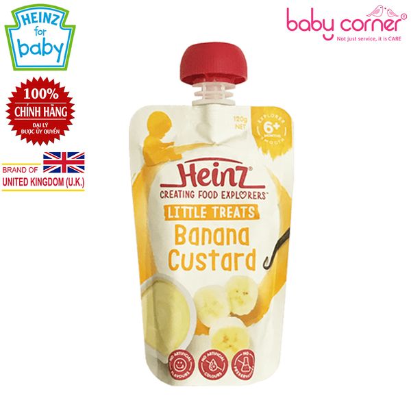  Hỗn Hợp Nghiền Heinz Custard Chuối (Cho TrẻnTừ 6 Tháng), 120g 