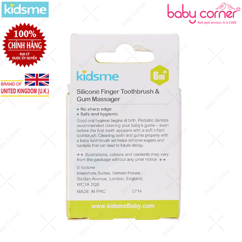  Bàn Chải Chà Nướu Silicone Kidsme 