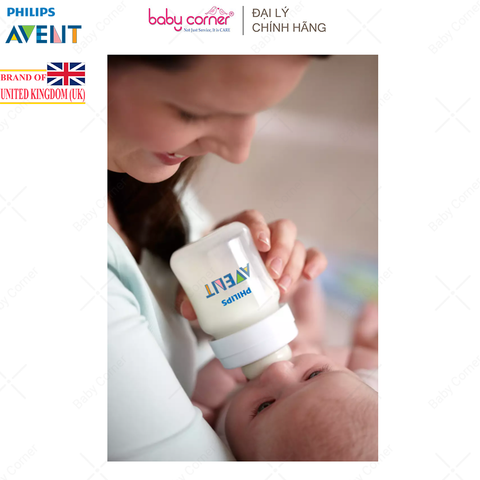  Bình Sữa Philips Avent Nhưa PP Cổ Hẹp, 125ML, Cho Bé Từ 0 Tháng Tuổi (Đóng Gói Màng Co 1 Cái) 