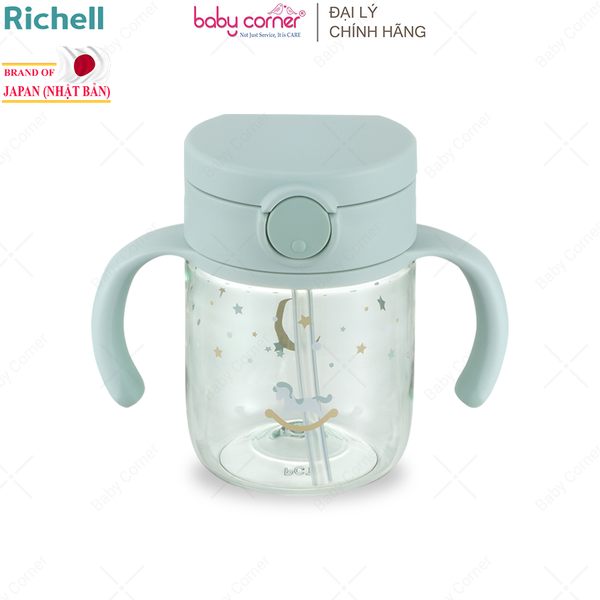  Bình Ống Hút RICHELL AXSTARS 200ML (Bé Từ 7 Tháng Tuổi) 