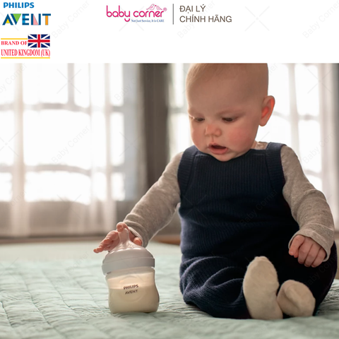  Set 2 Bình Sữa Mô Phỏng Tự Nhiên (Mẫu Mới) Nhựa PP Philips Avent, 125ML, Cho Bé Từ 0 Tháng Tuổi 
