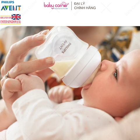  Set 2 Bình Sữa Mô Phỏng Tự Nhiên (Mẫu Mới) Nhựa PP Philips Avent, 125ML, Cho Bé Từ 0 Tháng Tuổi 