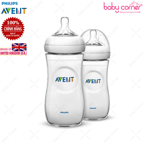  Bình sữa Philips Avent Nhựa PP Mô Phỏng Tự Nhiên, 330ml, Bé Từ 6 Tháng Tuổi 
