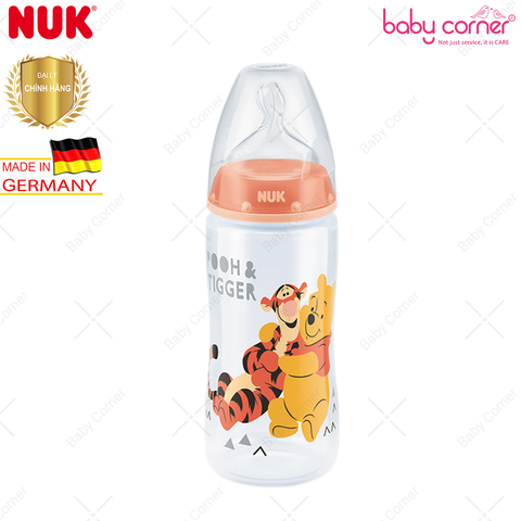  Bình Sữa NUK Disney PREMIUM CHOICE Nhựa PP (Núm Ty S1), 300ml, Bé 0 - 6 Tháng Tuổi 