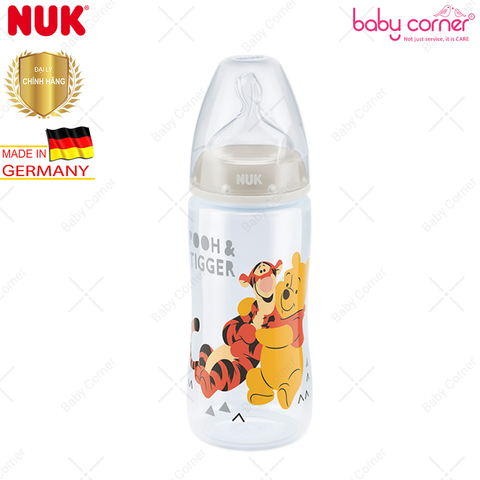  Bình Sữa NUK Disney PREMIUM CHOICE Nhựa PP (Núm Ty S1), 300ml, Bé 0 - 6 Tháng Tuổi 