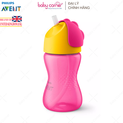  Bình Tập Uống Có Ống Hút Philips Avent, Cho Bé Từ 12M, 300ML 