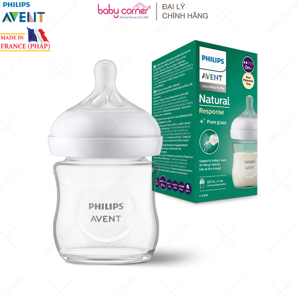  Bình Sữa Thuỷ Tinh Mô Phỏng Tự Nhiên Philips Avent 120ml / 240ml 