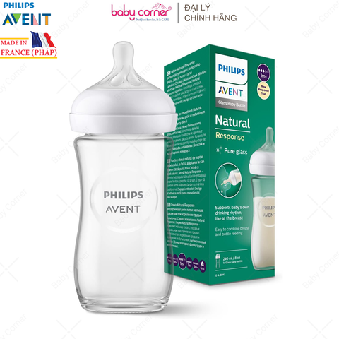  Bình Sữa Thuỷ Tinh Mô Phỏng Tự Nhiên Philips Avent 120ml / 240ml 