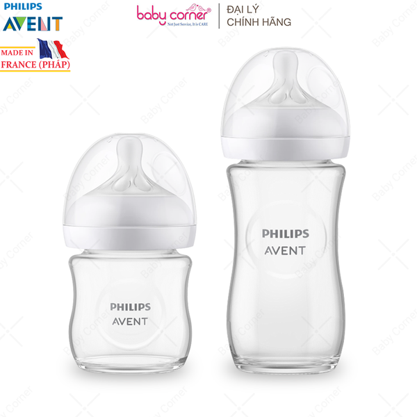  Bình Sữa Thuỷ Tinh Mô Phỏng Tự Nhiên Philips Avent 120ml / 240ml 
