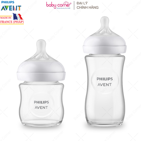  Bình Sữa Thuỷ Tinh Mô Phỏng Tự Nhiên Philips Avent 120ml / 240ml 