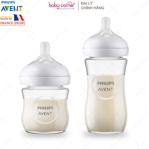  Bình Sữa Thuỷ Tinh Mô Phỏng Tự Nhiên Philips Avent 120ml / 240ml 