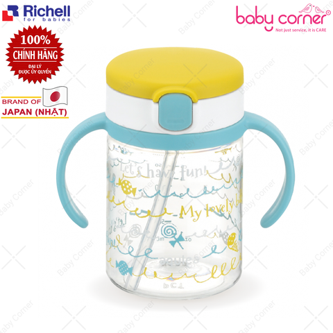  Bình Ống Hút AQ Richell - 200ml (Bé Từ 7 Tháng Tuổi) 