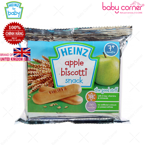  Bánh DD Heinz Apple Biscotti VỊ TÁO (từ 7 tháng tuổi) - 60g 