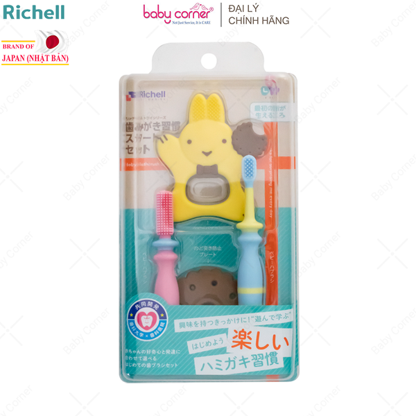  Bộ Bàn Chải 3 Bước RICHELL T.L.I, Cho Bé Từ 3 Tháng Tuổi 