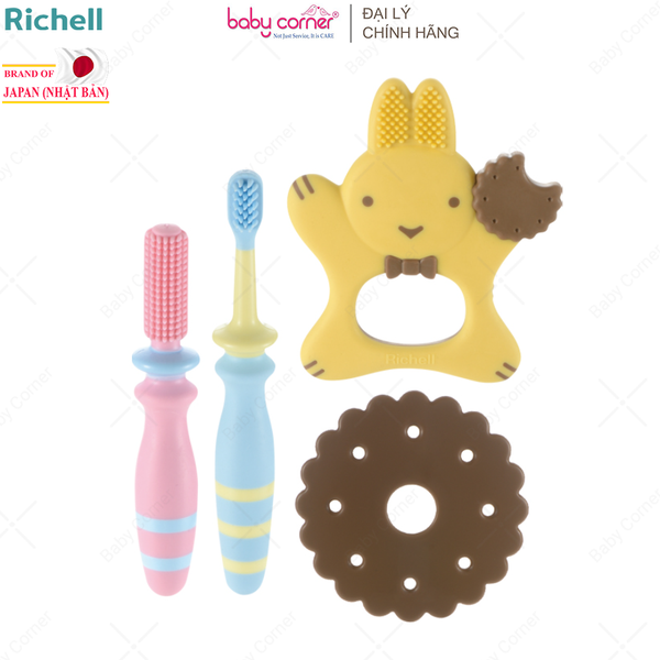  Bộ Bàn Chải 3 Bước RICHELL T.L.I, Cho Bé Từ 3 Tháng Tuổi 