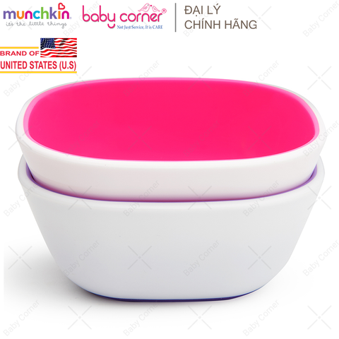  Bộ 2 Bát Chống Trượt Munchkin (Có 2 Màu) 