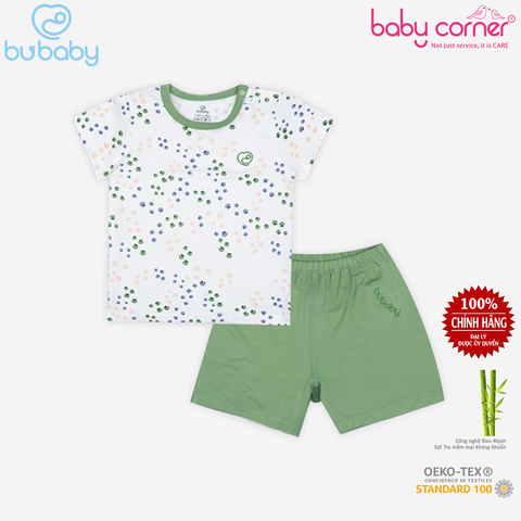  Bộ BU Ngắn Tay Cài Vai Quần Đùi Bambus Puppie (9 Tháng - 4 Tuổi) 