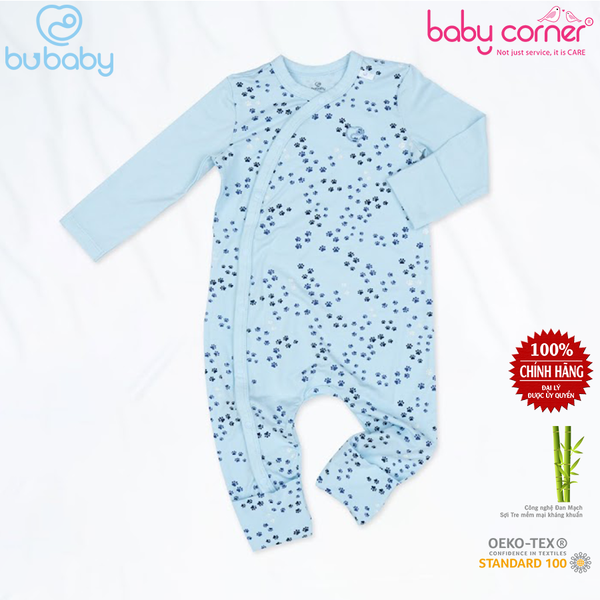  Body BU Cài Chéo Dài Tay Bambus Puppie (0 - 12M) 