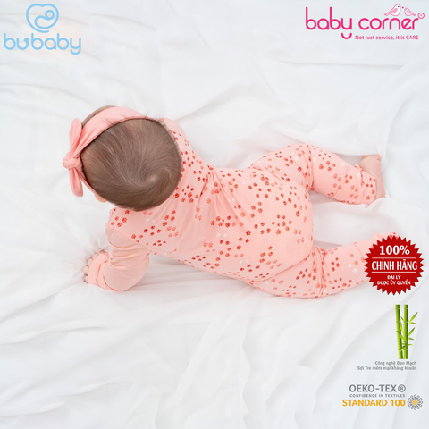  Body BU Cài Chéo Dài Tay Bambus Puppie (0 - 12M) 