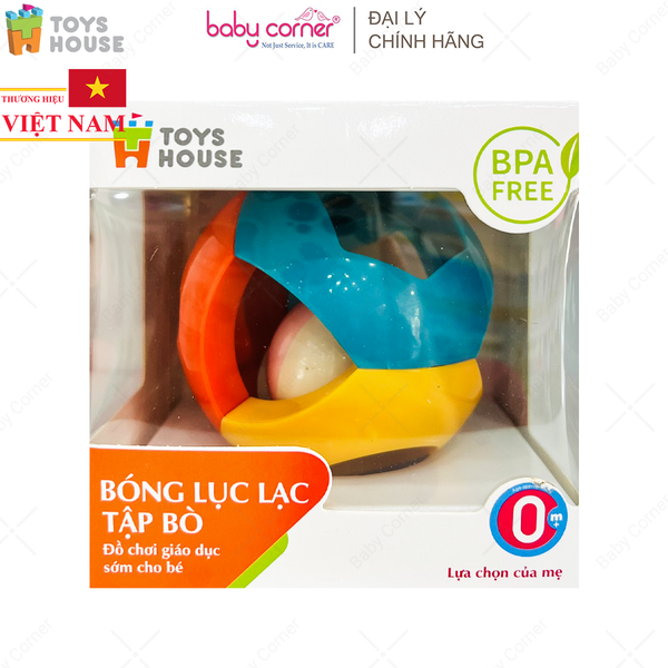  Bóng Lục Lạc Cho Bé Tập Bò, Tập Cầm Nắm Toys House HE0142 