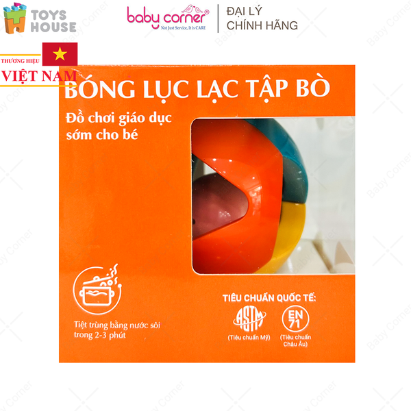  Bóng Lục Lạc Cho Bé Tập Bò, Tập Cầm Nắm Toys House HE0142 