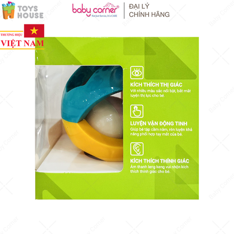  Bóng Lục Lạc Cho Bé Tập Bò, Tập Cầm Nắm Toys House HE0142 