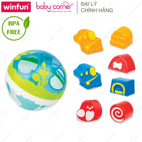  Bóng Thả Hình Khối Ngộ Nghĩnh Kết Hợp Bóng Tập Bò Winfun 0785 