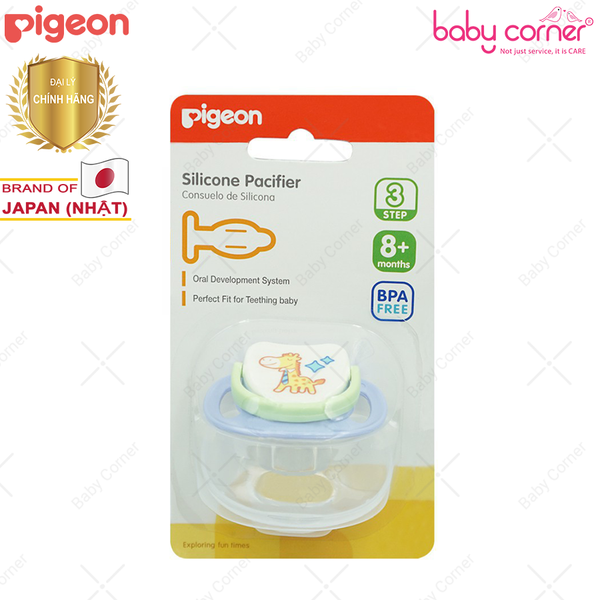  Ti Ngậm Sillicon Pigeon Hươu Cao Cổ Cho Bé Từ 8 Tháng 