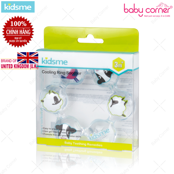  Cắn Nướu Có Nước Hình Vòng Mát Lạnh Kidsme  9471 (Từ 3 tháng tuổi) 