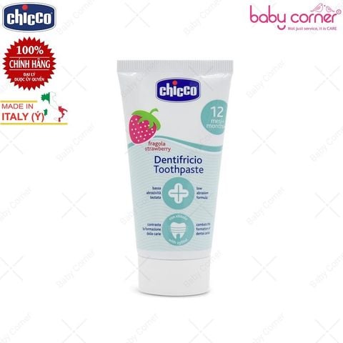  Kem Đánh Răng Chicco Hương Dâu, Cho Bé Từ 12 Tháng Tuổi 