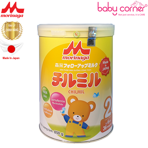  Sữa Bột Morinaga Chilmil (Số 2) cho bé 6-36 tháng - 850g (Nhập Nhật) 
