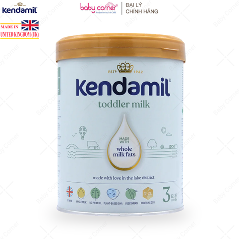  Sữa Bột KENDAMIL Classic Số 3, Bé Từ 12-36 Tháng, 800G 