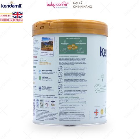  Sữa Bột KENDAMIL Classic Số 3, Bé Từ 12-36 Tháng, 800G 