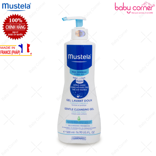  Gel tắm gội Mustela (500ml) 