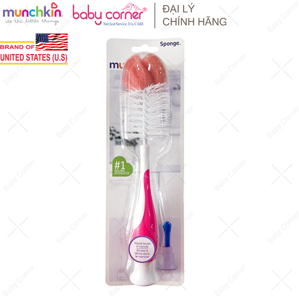  Cọ Bình Sữa Có Mút Munchkin 
