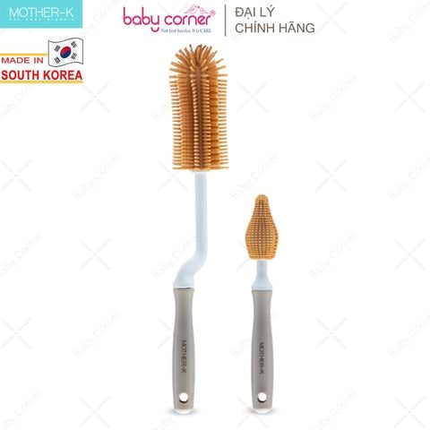  Bộ cọ bình sữa, núm ty Silicone Mother-K 