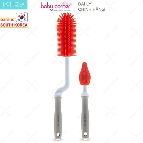  Bộ cọ bình sữa, núm ty Silicone Mother-K 