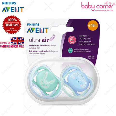  Ty Ngậm Thông Khí Phiên Bản Cổ Tích, 6-18T Vỉ Đôi Philips Avent 