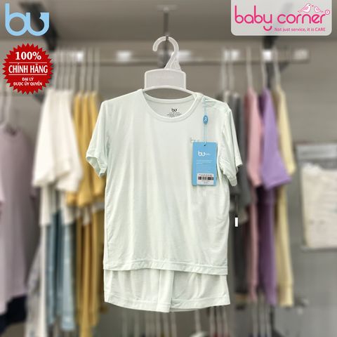  Áo Cộc Tay Cài Vai Quần Đùi BU (6 - 9M) 