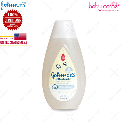  Sữa Tắm Gội Toàn Thân Johnson's Baby Mềm Mịn Cottontough 