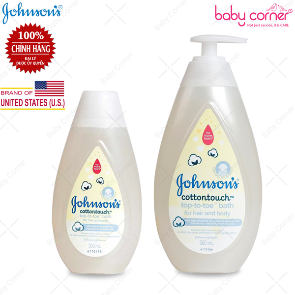  Sữa Tắm Gội Toàn Thân Johnson's Baby Mềm Mịn Cottontough 